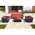 UV-resistent Wicker Garden Furniture Soffa Set